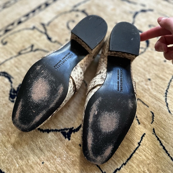 Freda Salvador rock heel loafer in snakeskin - Picture 4 of 4